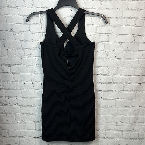 Trixxi Black Textured Bodycon Dress Juniors Size 0 & 5 Homecoming Prom - Picture 6 of 7